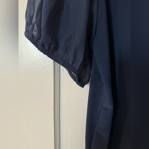 Navy Blue Blouse - Picture 6 of 8